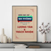 Mẫu Tranh Slogan: Đừng bao giờ "Em tưởng" sống và làm việc phải có lương tâm và trách nhiệm