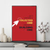 Mẫu tranh slogan tiếng Anh: Let’s choose a trusted one instead of building one
