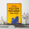 Mẫu tranh slogan: Luôn làm hết khả năng của mình