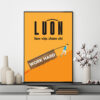 Mẫu tranh slogan: Luôn làm việc chăm chỉ Work Hard
