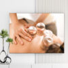 Mẫu tranh spa đẹp hình ảnh giác hơi trên lưng khách hàng