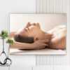 Mẫu tranh spa đẹp hình ảnh massage vai gáy cho nữ khách hàng