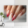 Mẫu tranh Spa & Nail đẹp hình ảnh những móng tay thon dài sơn màu đẹp