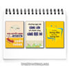 Bộ tranh slogan tạo động lực: Mọi quyết định bỏ cuộc luôn là quá sớm, kẻ trụ lại cuối cùng mới là người chiến thắng. Chướng ngại vật càng lớn thì thành công càng rực rỡ. Tri thức trong đầu đạo đức trong tim