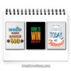Bộ tranh slogan tiếng Anh: Work Hard Dream Big. Born to win, never give up. The future starts today not tomorrow