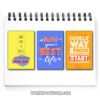 Bộ tranh slogan tiếng Anh: Work hard in silence, let’s your success make noise. Build your best life. The only way to finish is to start