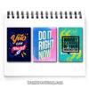 Bộ tranh slogan tiếng Anh: You can do it! Do It Right Now. Worry is a misuse of your imagination